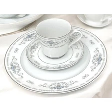 3 pc Set Porcelain China Made by Wade of Japan “Diane” pattern Plate Cup Saucer