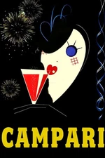 Poster poster poster advertising aperitif Bitter Campari Milan 50x70 cm.