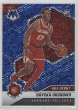2020-21 Panini Mosaic NBA Debut Fast Break Blue Prizm 47/85 Onyeka Okongwu 1n22