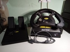 Mad Catz Dual Force Racing Wheel and Pedals for PlayStation 1 Boxed Complete