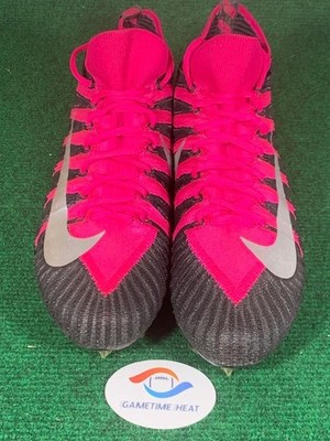 Used Nike Alpha Menace Elite TD Football Cleats Black Pink  display picture 1