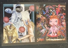 art postcard Mari Yamagiwa Rich Milo 2009 Monkdogz gallery invitation