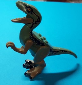 Lego Jurassic World Dinos/ Lot of 4/ "Blue" Raptor, Baby Tricerotops,Bumpy+1