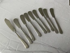 Wallace Saybrook Butter Cheese Spreader Knife/ Knives Stainless Steel Lot Of 9