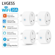 Tuya Smart Wifi Plug UK Socket Voice Control Work With Alexa Energy Monitoring