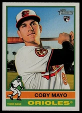 2025 Topps Heritage #340 Coby Mayo RC Baltimore Orioles