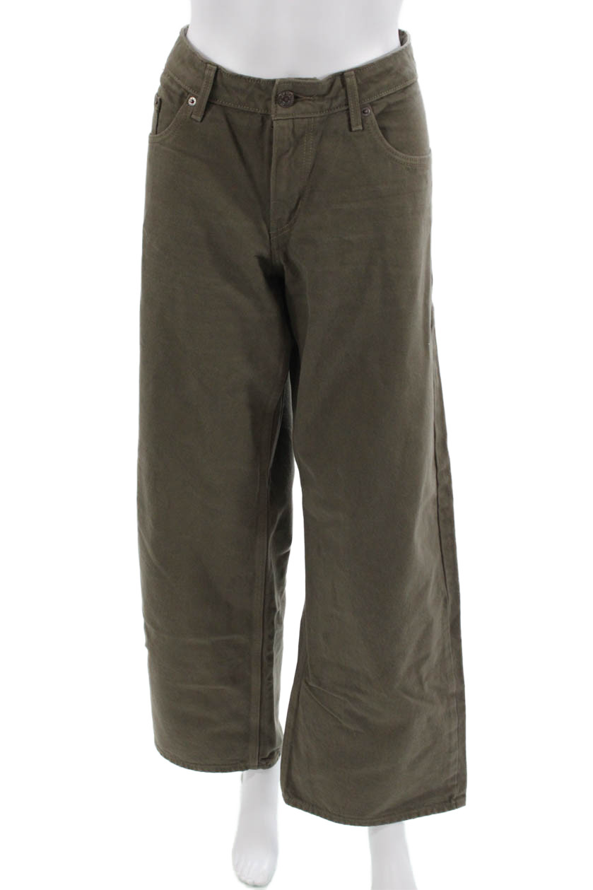Levis Mens Brown High Rise Cotton Blend Army Pants Button Fly Size 32Free Shipping in US $100+ Orders | $6.95 Orders Below