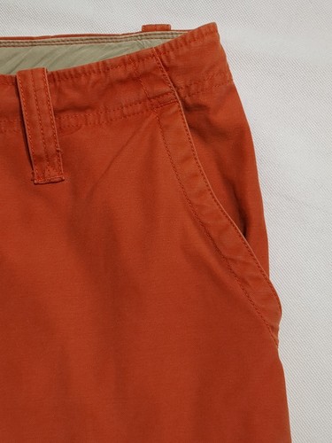 De Colección Eddie Bauer Pantalones Cortos Hombres 34 Adultos Naranja Bolsillo Carga Informal Algodón Exterior - Imagen 3 de 15