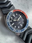 Seiko 7002-700J Vintage Diver Water 150m Resist 17 Jewels Dial Pepsi - Running!