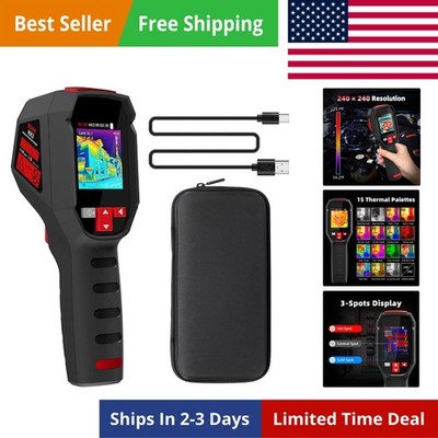 240 x 240 Resolution Handheld Infrared IR Camera, 15 Thermal Palettes with 32...