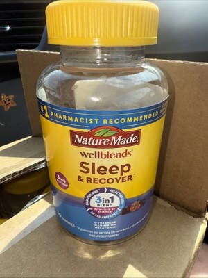 Nature Made Wellblends Sleep and Recover, Sleep Aid W/ Melatonin 3mg 30Ct Gummy