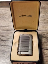 Lotus 36 L3620, Dark Gun Pearl Torch – Windproof Jet Flame Butane Cigar Lighter