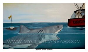 JAWS Art Print Poster Quint Hooper Brody DVD McFarlane Blu Ray Book Orca model | eBay