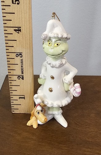 Lenox Dr Seuss A Very Grinchy Christmas Grinch Ornament Retired With Box - Picture 7 of 15