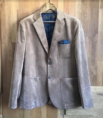 Devered 1902 Herren Sakko Feincord cognac neu