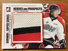 2011-12 ITG Heroes and Prospects Black Jersey Spring Expo Tyler Graovac 2a8