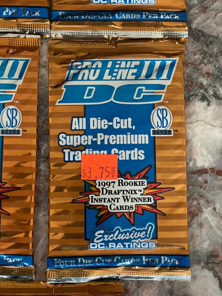 1997 Scoreboard Proline III DC Super-Premium Football Factory Sealed 11 Packs - Image 2 of 3