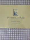 Pottery Barn Kids Light Purple Gingham Pole Pocket Drape Curtain Panel 84x44