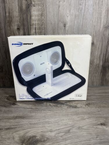 SONIC IMPACT i-Pax iPod Shuffle Player Charger Docking Station w/ Speakers