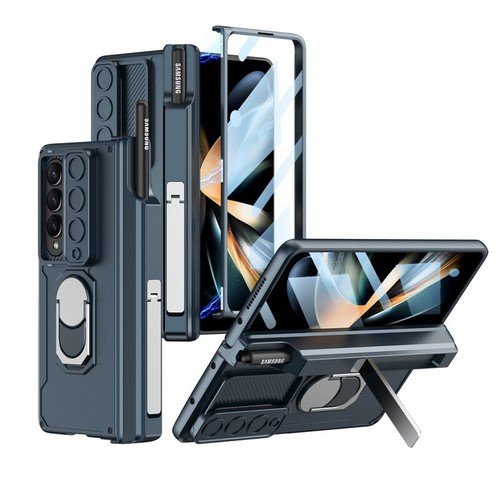 Funda protectora con anillo de vidrio templado a prueba de golpes para Samsung Galaxy Z Fold5 4 - Imagen 20 de 25