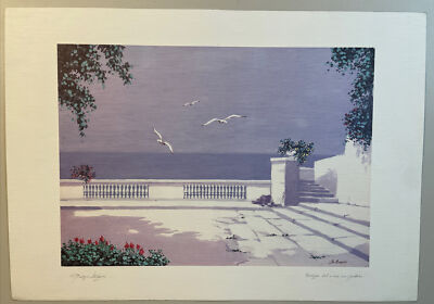 Giorgio Zuppini - Terrazza Sul Ware Con Gabbiani- Signed