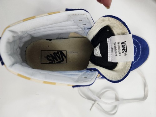 VANS SK8 Hi Canvas Suede Skate Shoes Checkered Hi Top Men Size 6.5 - Women 8 - Picture 6 of 6