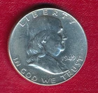 1949 FRANKLIN SILVER HALF DOLLAR **CHOICE BRILLIANT UNCIRCULATED** FREE SHIP!!