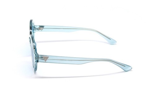 Guess GU7613 84V Crystal Blue Round Plastic Sunglasses Frame 50-23-145 GU7613 - Picture 3 of 4