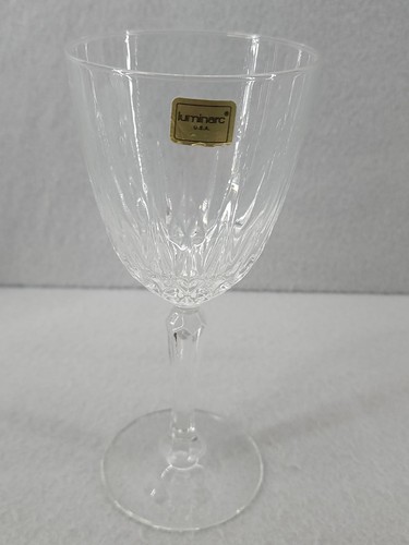 Luminarc France Georgetown Crystal Goblet Wine Glasses Set Of 5 8 Oz 6 3/4” - Zdjęcie 4 z 7