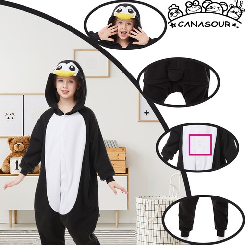 Animals One-piece Hooded Pajamas For Kids Unisex Halloween Cosplay Costumes - Picture 34 of 114