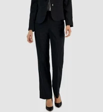 Le Suit Women's Black Pinstriped Suit Separate Pants Petite Size 10P