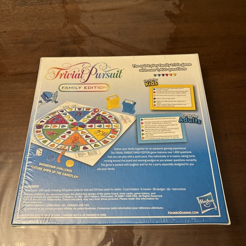Trivial Pursuit Family Edition Game  for 2 or more players from Hasbro Gaming - Bild 2 von 2