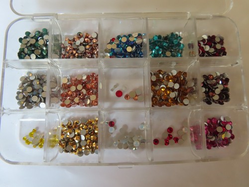 Small closeout of Swarovski Flatbacks Majority are 16ss different colors.