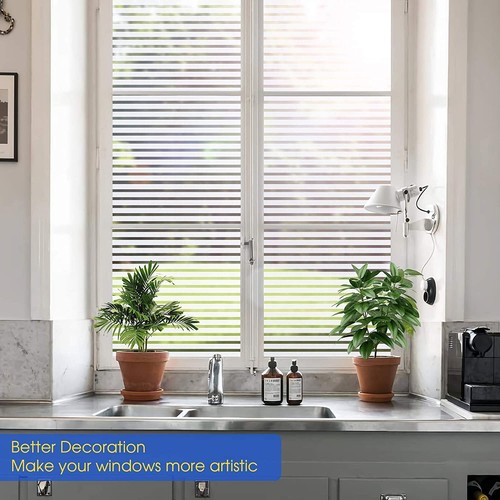 Static Cling Glueless Reusable Removable Privacy Frosted Decor Window Glass Film - Picture 10 of 13