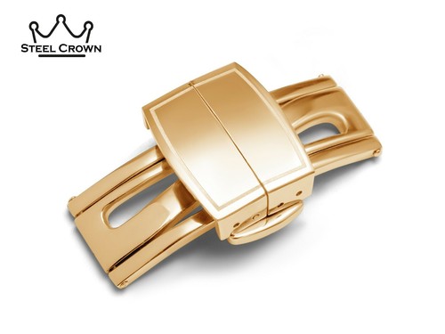 For Patek Philippe Clasp Buckle Aquanaut Watch Leather Rubber Strap Yellow Gold Ebay