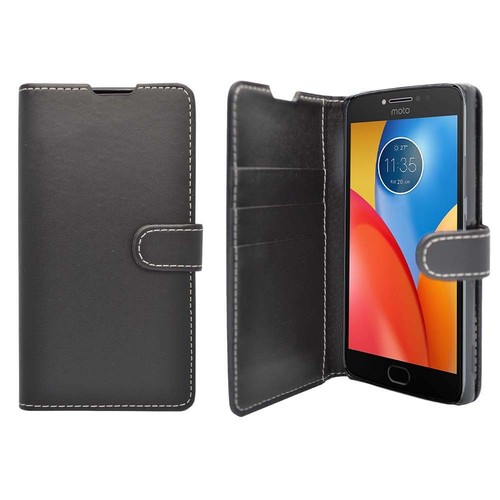 For Motorola E4 Case Wallet Flip PU Leather Stand Card Slot Pouch Phone Cover - Picture 2 of 28