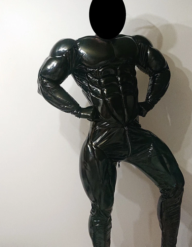 Muscle костюм для косплея человек-паук Веном Бэтмен аниме / черный винил - Изображение 4 из 4