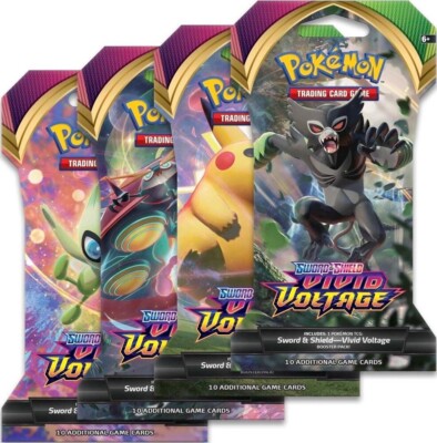 Pokemon Vivid Voltage 144 Sleeved Booster Packs Sealed Case Box TCG