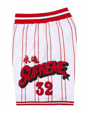 Supreme Star Basketball Short White Red Size XL In Hand
