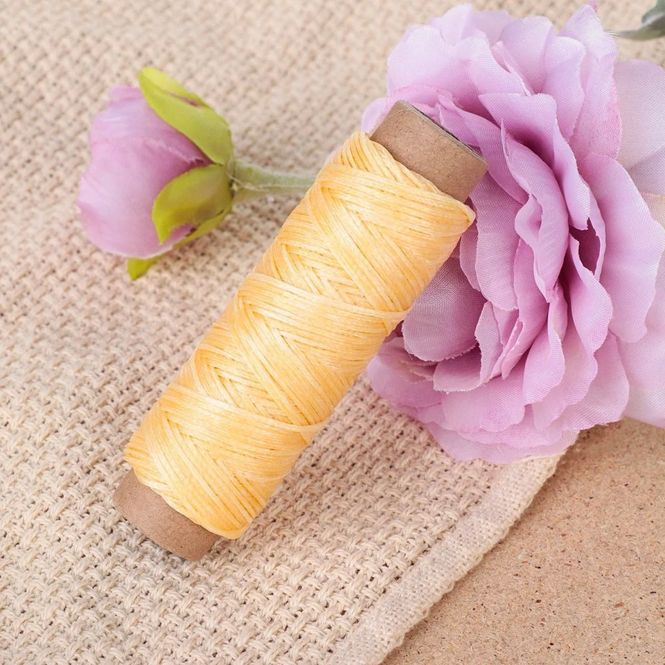 Cotton Leather Cord String-30m Roll Waxed Strap Spun Nylon Hand Stitching Thread - Image 4 of 4