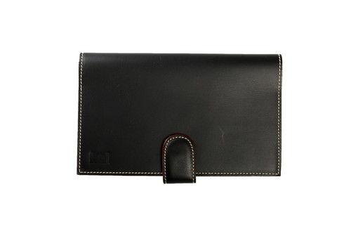 Scuderia Ferrari Black Leather Logo Print Business Card Holder Case - 第 1/5 張圖片