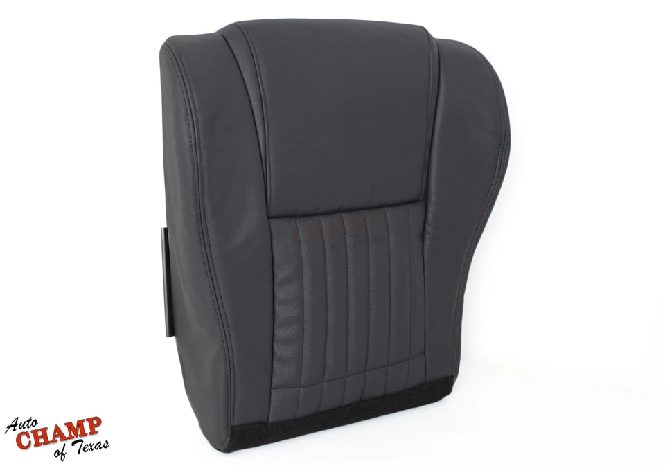Pontiac Firebird 2000 2001 2002 - Cubierta de asiento de cuero inferior del lado del conductor negra Foto 2 de 4