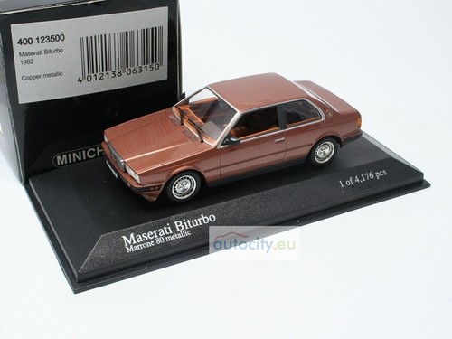 MINICHAMPS MASERATI BITURBO MARONE 80 METALLIC 400123500 - Imagen 4 de 4