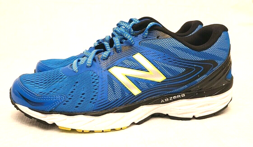 New Balance 680v4 M680LE4 for Men, Electric Blue / Black and Hi-Lite Size 8 - Picture 5 of 9