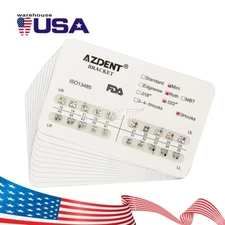 Soportes de Metal para Ortodoncia Dental Mini/Estándar/MBT 018/022 345 Ganchos