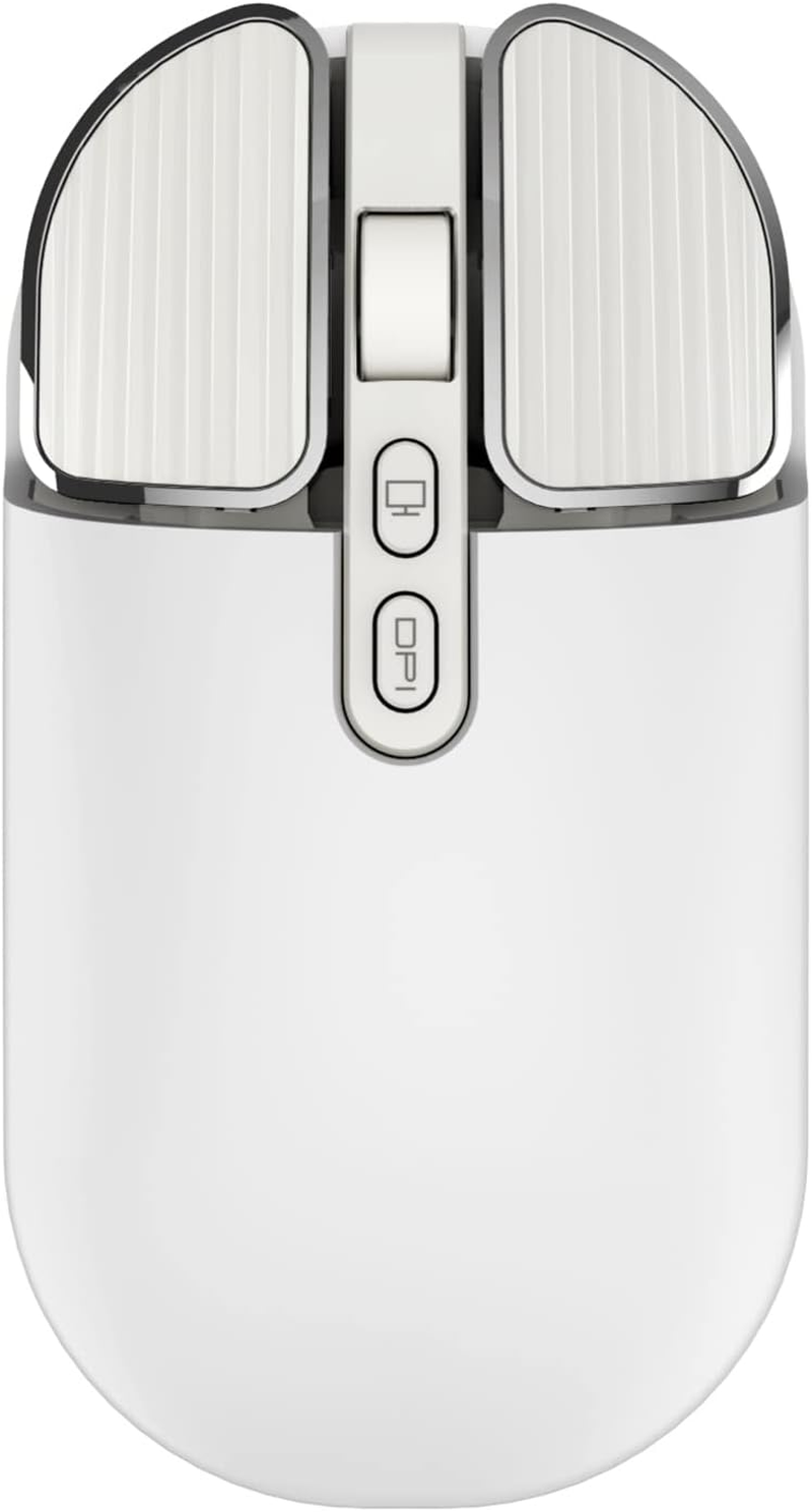 2.4G Wireless Rechargeable Silent Mouse with USB Receiver and One-Click Return
