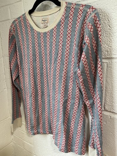 Pepe Jeans London Striped M Women RARE Vintage 90s Femme Crew ‘94 - 第 1/10 張圖片