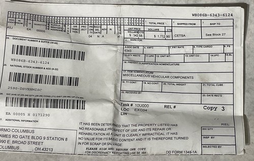 Spicer ETN 599735 4820-01-287-3963 Eaton CTIS VALVE M939 4820012873963 New - Picture 4 of 4