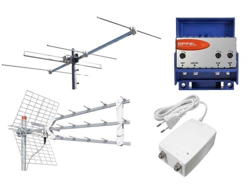 Kit Offel Antenne Numérique Terrestre Dvbt 5G Made IN Italy - Zdjęcie 1 z 4