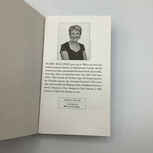 Novel Book “Someone To Remember “ By Mart Balogh New York Times Bestselling - Picture 5 of 5